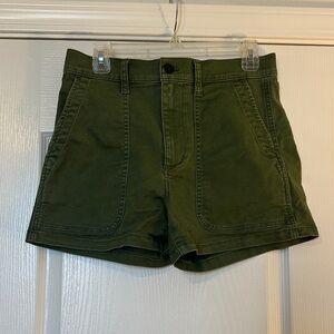 Madewell Olive Green Women's Cargo Shorts